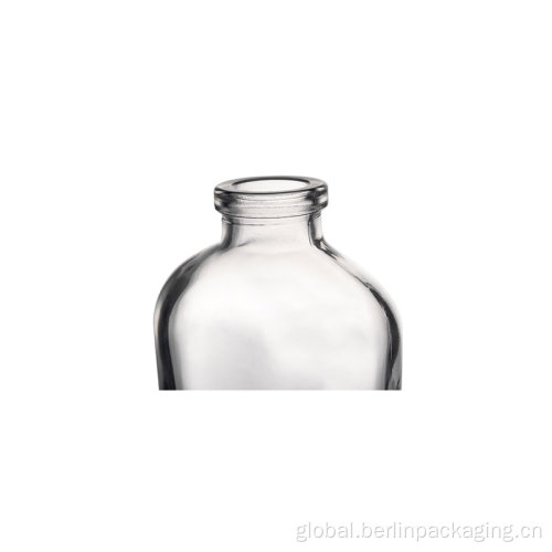 Glass Whiskey Bottles 189ml Thick Base Clear Glass Flask Whiskey Bottles Factory